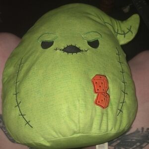 Disney Green Oogie Boogie Squishmallow with Red Dice